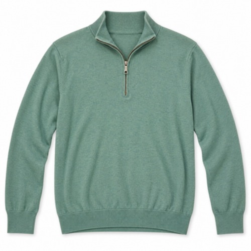 Brooks Brothers Supima 1/4 Zip Sweater Men's L